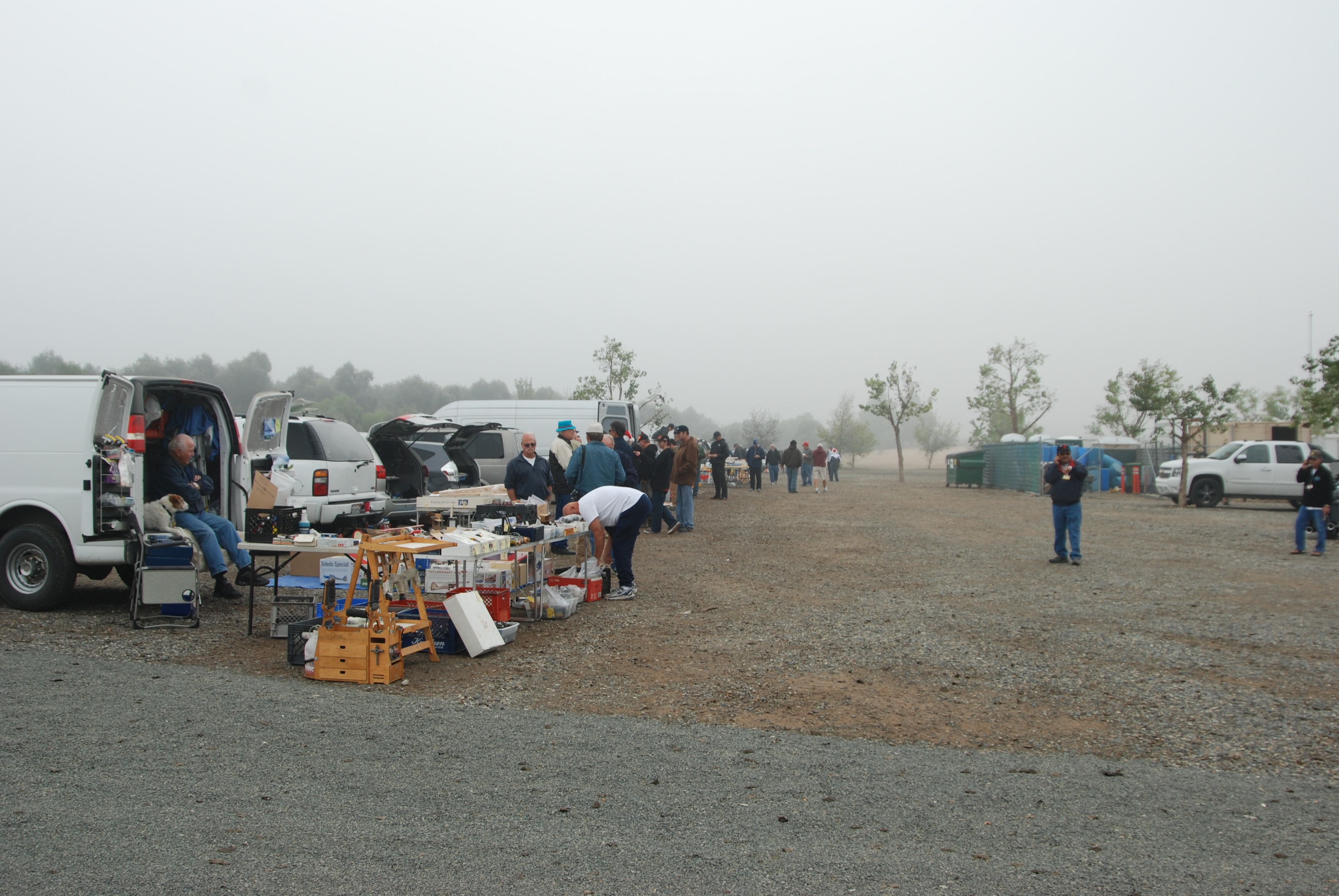 The Swap Meet Started at 5am in Dense Fog! At 8:30 it was still foggy!