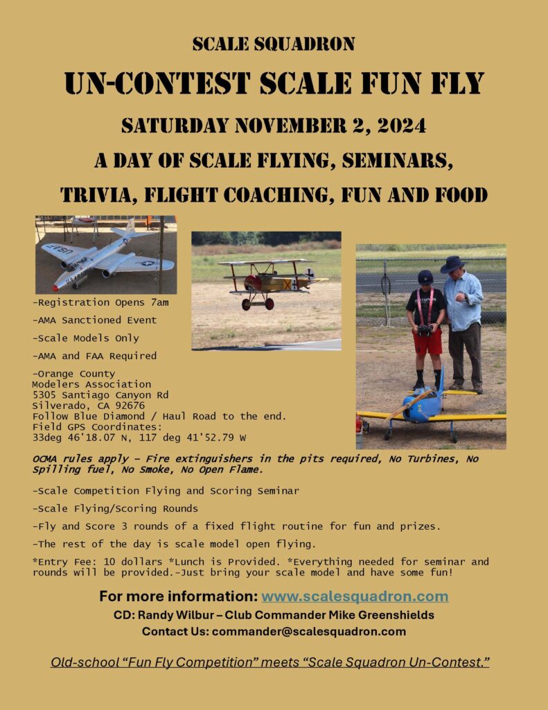 jpg.uncontest 2024 flyer - Scale Squadron Flyer image for uncontest flying event